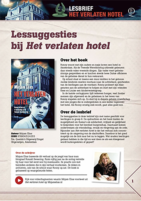 Lesbrief Verlaten hotel over KinderVerzet & Vriendschap in de Tweede Wereldoorlog